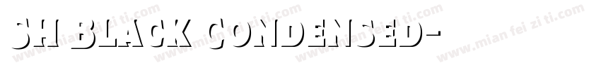 Sh Black Condensed字体转换